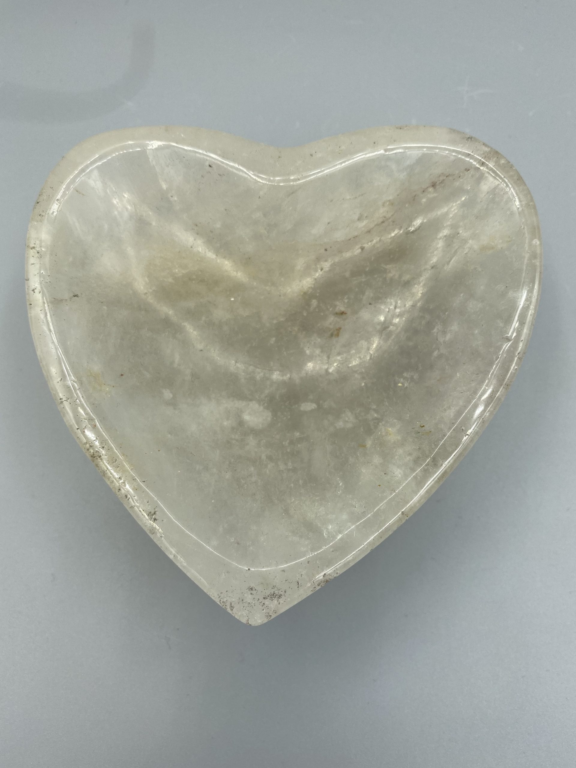 Clear Quartz Carved Bowl