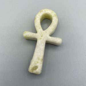 Prehnite Carved Cross