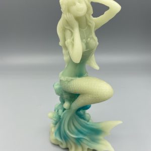 Luminous Stone Mermaid Statue