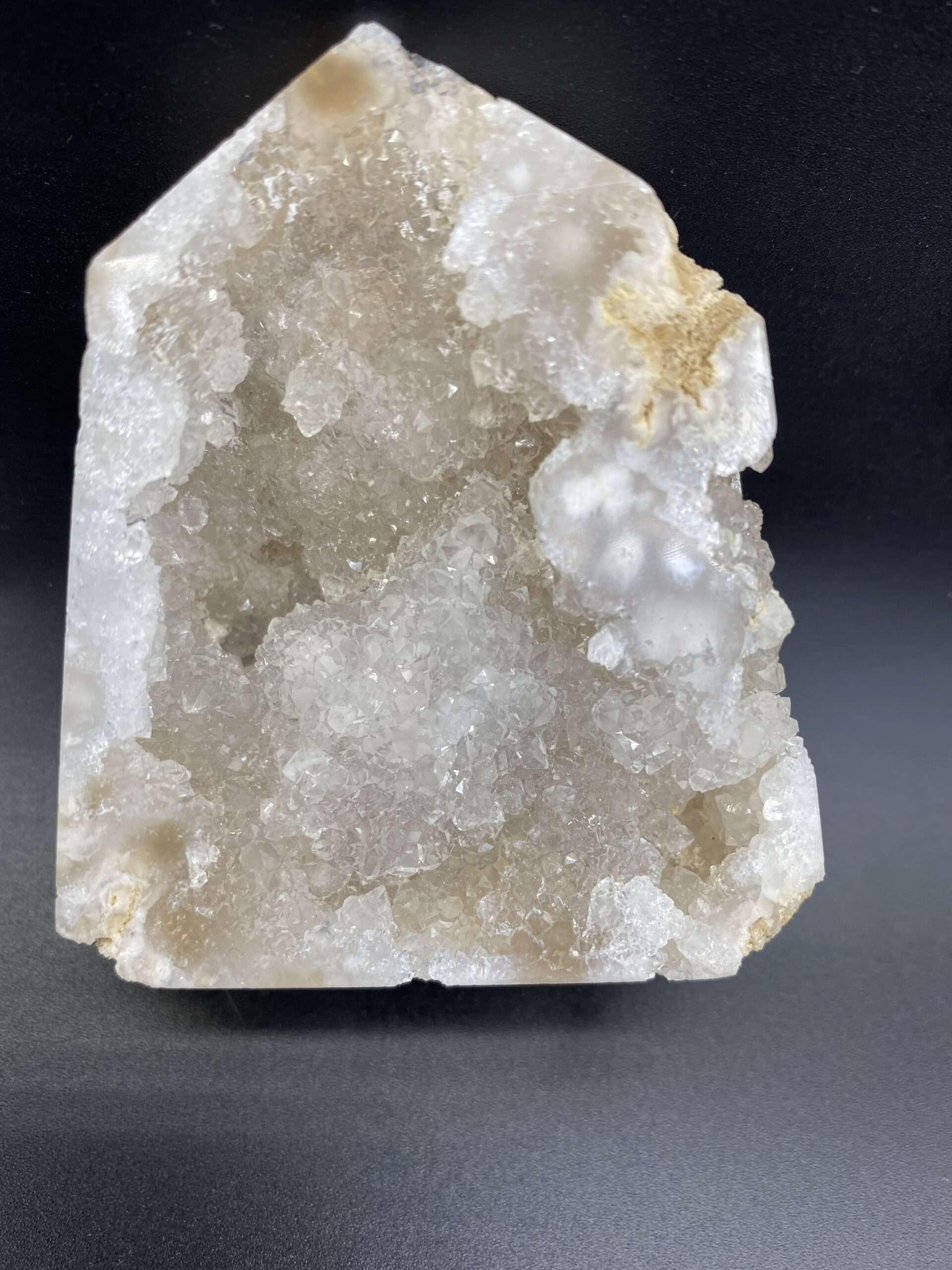 Flower Agate Druzy Point